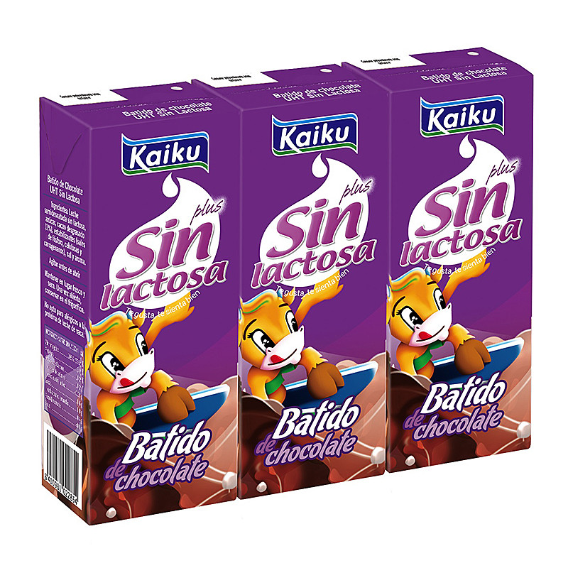 BATIDO CHOCOLATE SIN LACTOSA BRICK 10/(Pack 3x200ml)